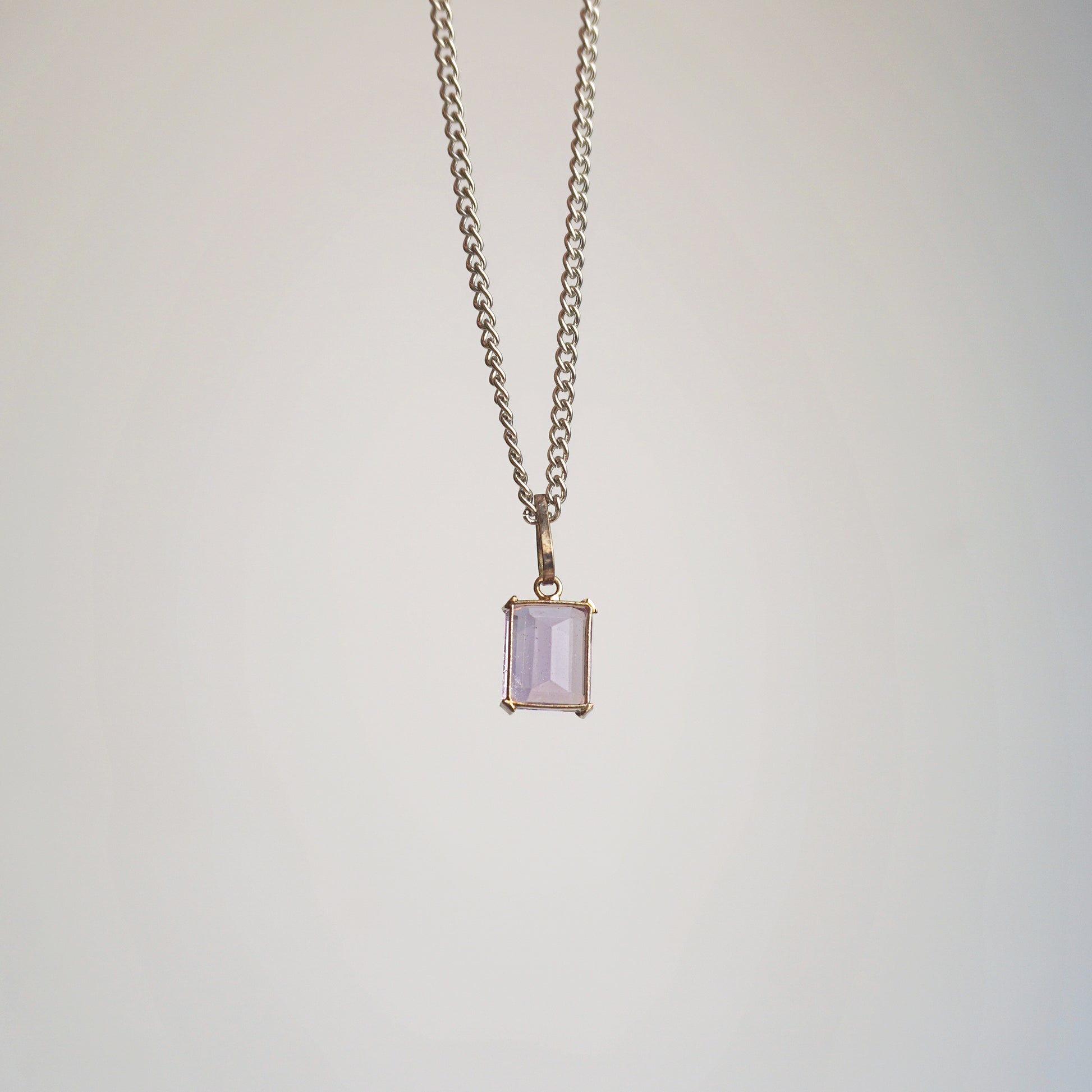 Collar rectángulo Amatista