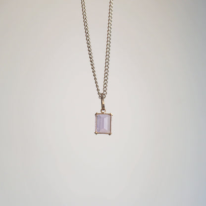Collar rectángulo Amatista