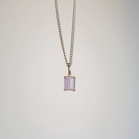 Collar rectángulo Amatista