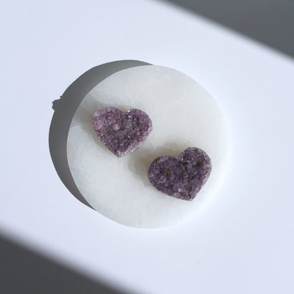 Corazón Drusa de Amatista