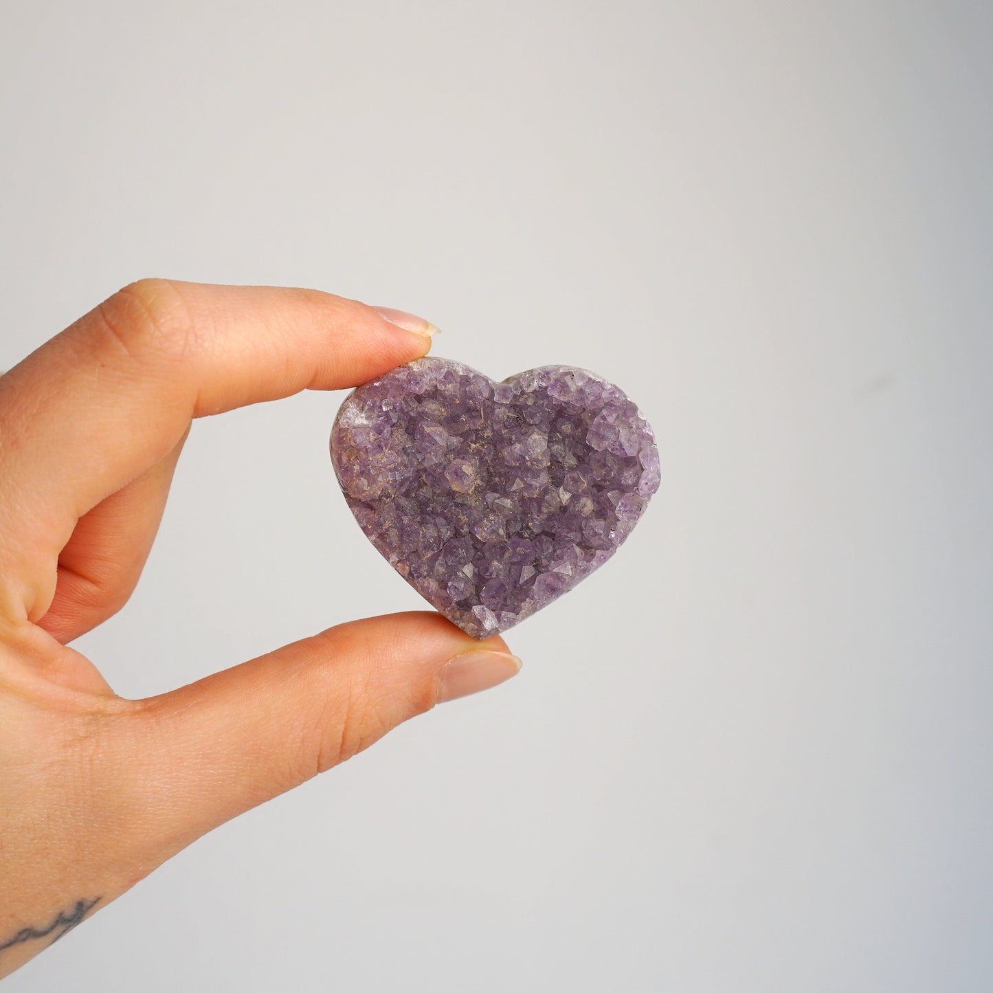 Corazón Drusa de Amatista