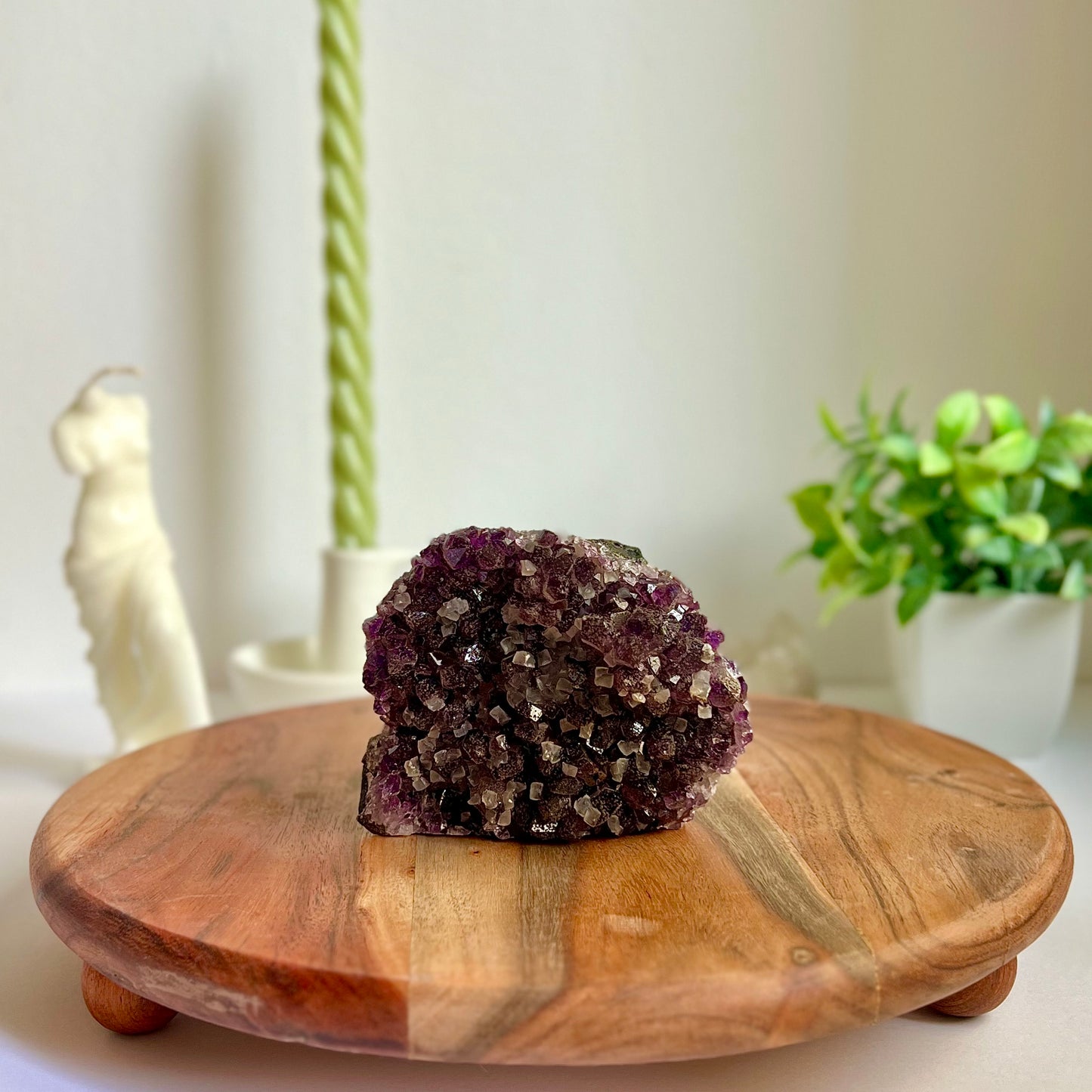 Drusa de Amatista con base plana