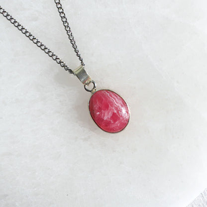 Collar cabujón de Rodocrosita | Amor y liberación emocional