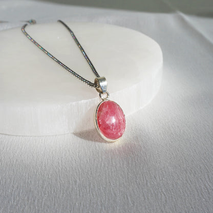 Collar cabujón de Rodocrosita | Amor y liberación emocional
