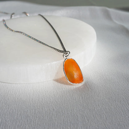 Collar Cornalina facetada | Energía y motivación