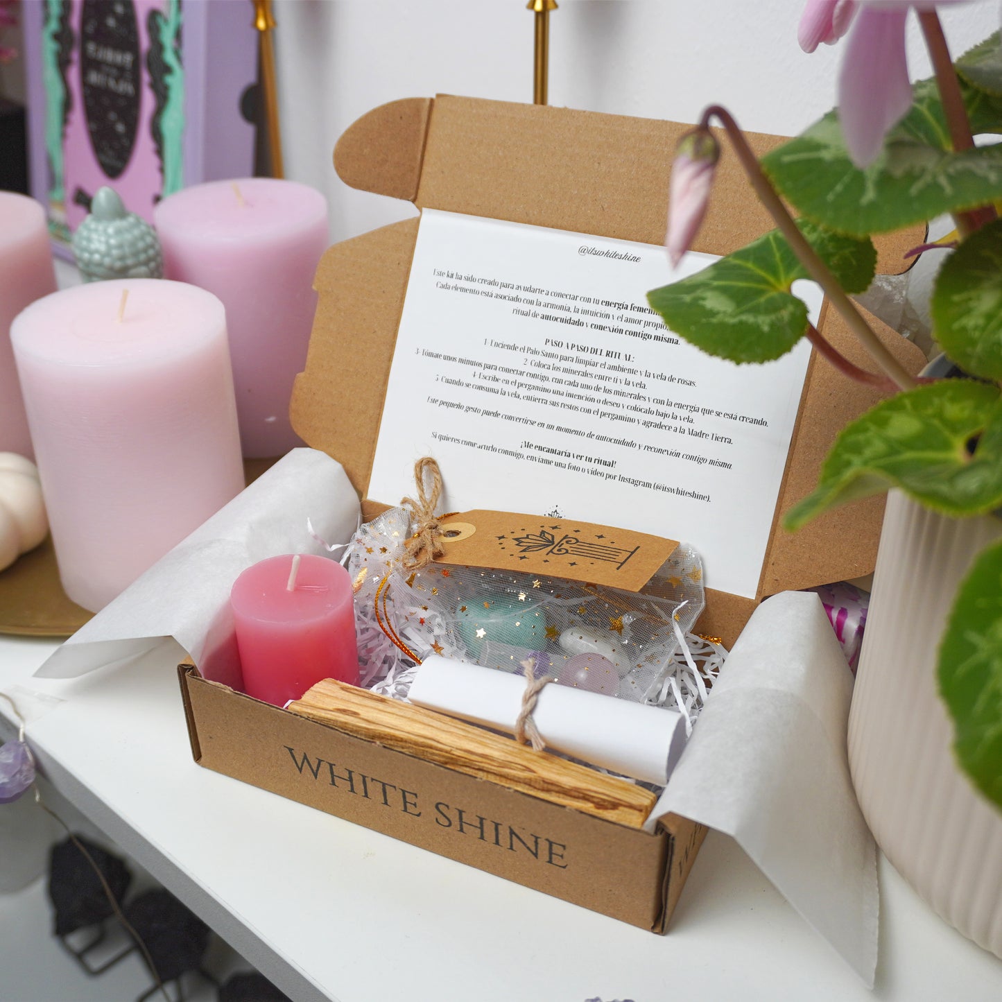 Kit ritual de la Mujer | Energía Femenina y Amor Propio | Minerales y Ritual para conectar con tu Poder Interior