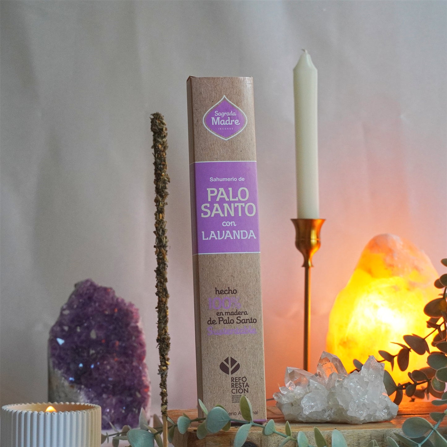 Incienso Palo Santo y Lavanda - Calma, amor propio y limpieza | Sagrada Madre