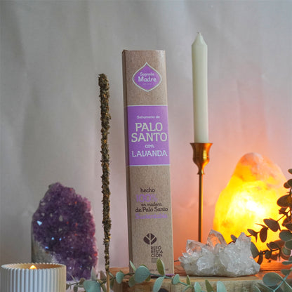 Incienso Palo Santo y Lavanda - Calma, amor propio y limpieza | Sagrada Madre