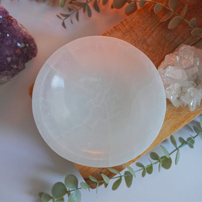 Bol de Selenita | Limpieza energética y atmósfera pacífica