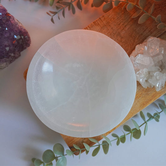 Bol de Selenita | Limpieza energética y atmósfera pacífica