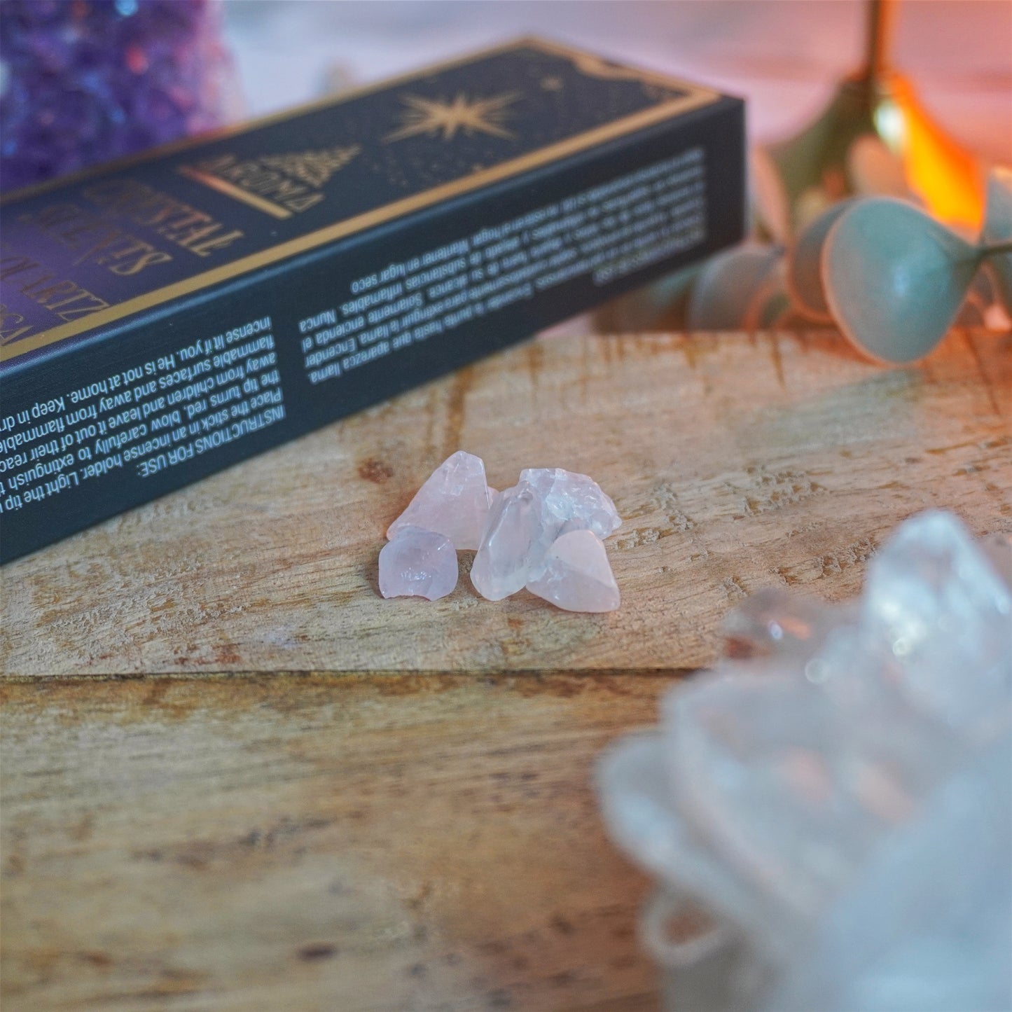 Incienso Cuarzo Rosa - Amor, sanación emocional y armonía | Aroma