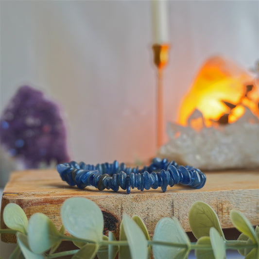 Pulsera Cianita | Chips | Intuición y estrés