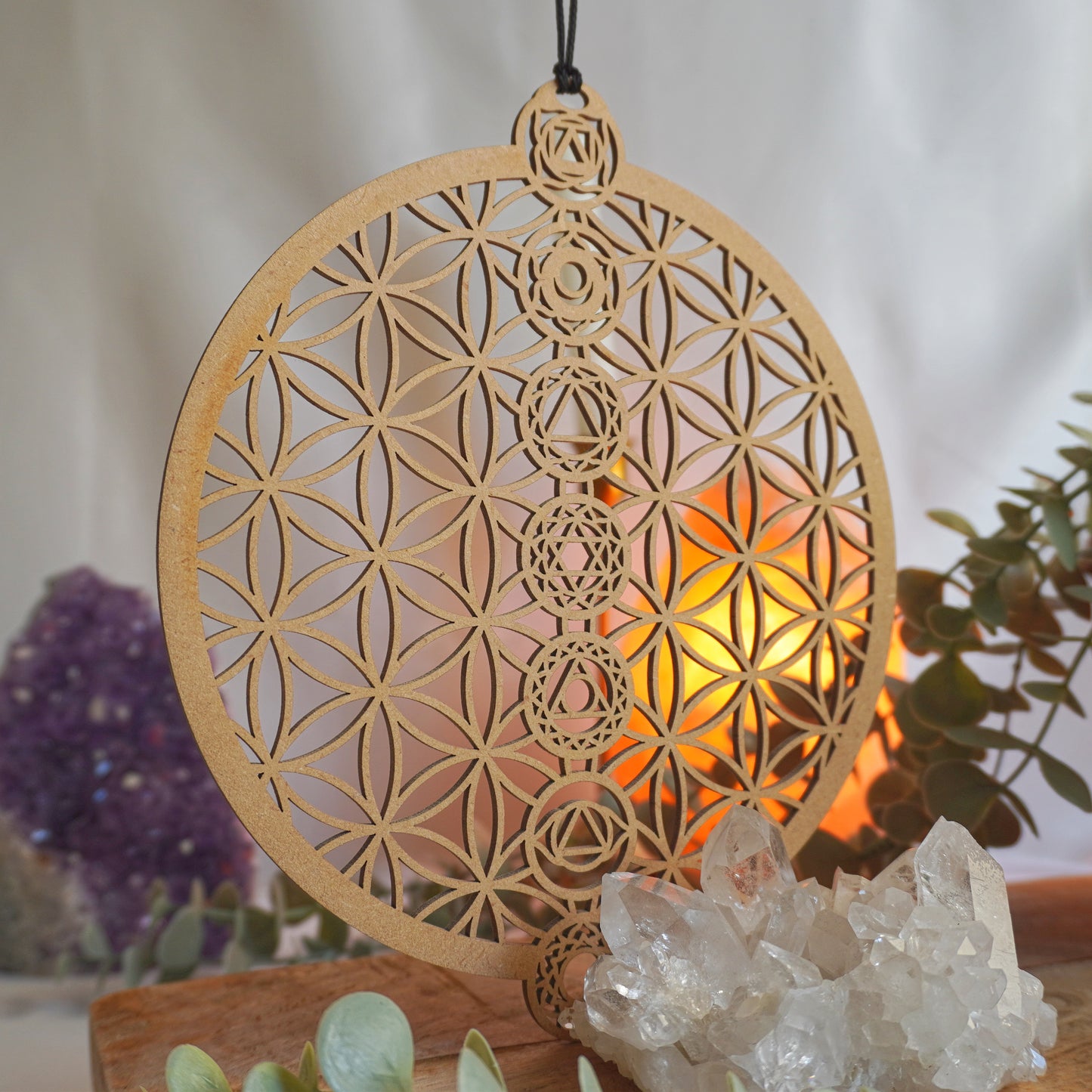 Rejilla de Cristales 7 Chakras - Base para armonización y equilibrio energético