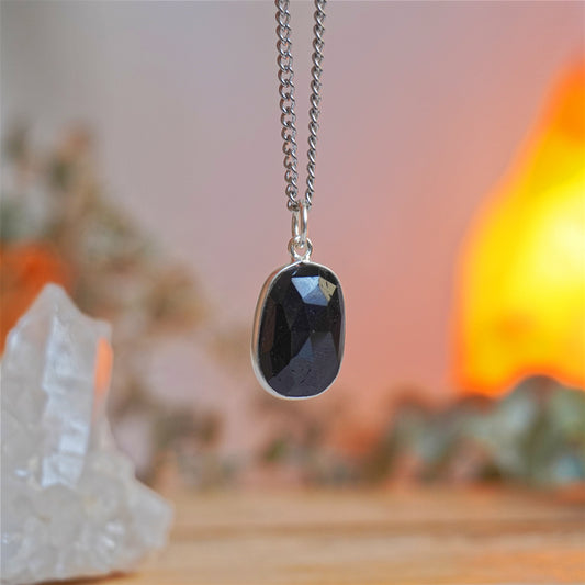 Collar Turmalina facetada | Escudo protector y transmutación