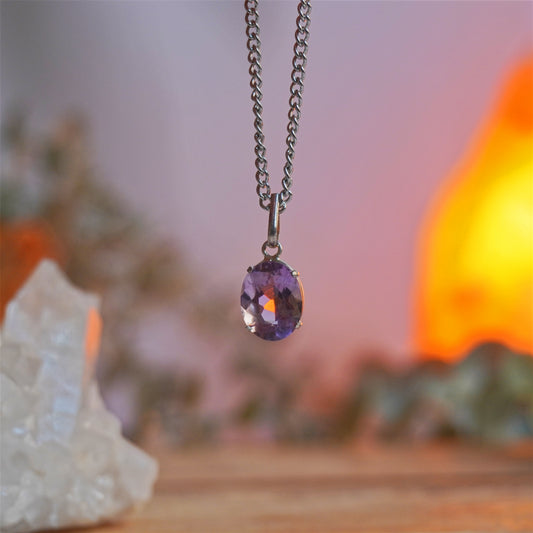 Collar joya de Amatista | Calma mental y paz
