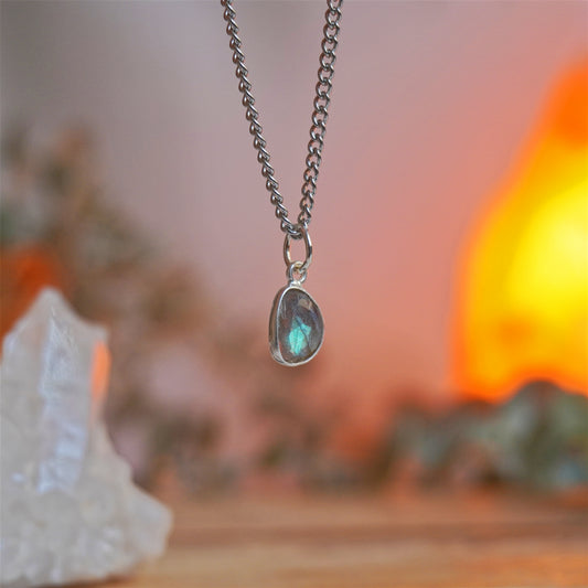 Collar Labradorita facetada | Dones psíquicos y protección