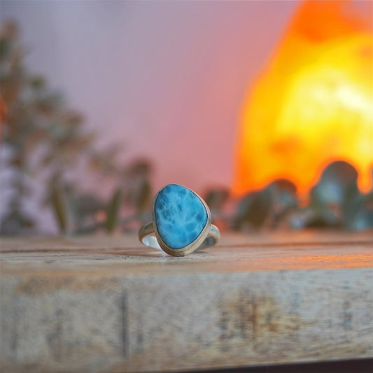 Anillo Larimar | Paz emocional y serenidad