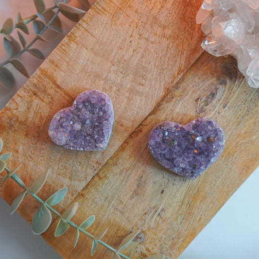 Corazón Drusa de Amatista | Calma mental y paz