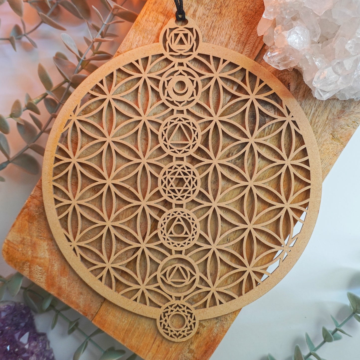 Rejilla de Cristales 7 Chakras - Base para armonización y equilibrio energético