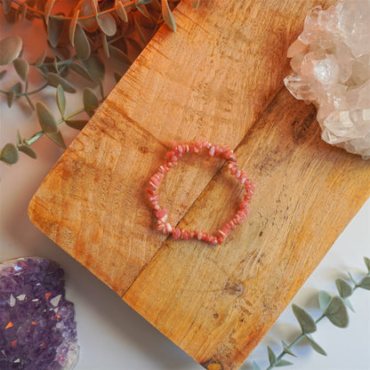 Pulsera Rodocrosita | Chips | Amor y liberación emocional