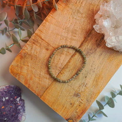 Pulsera Labradorita | Bolas 4mm | Dones psíquicos y protección
