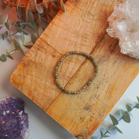 Pulsera Labradorita | Bolas 4mm | Dones psíquicos y protección