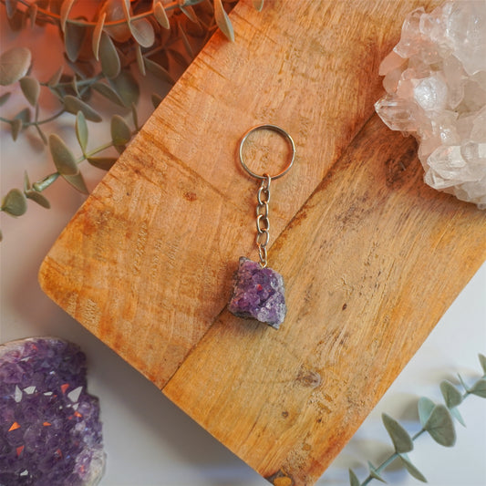 Llavero Drusa de Amatista