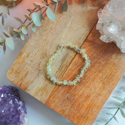 Pulsera Prehnita | Chips | Meditación y visualización