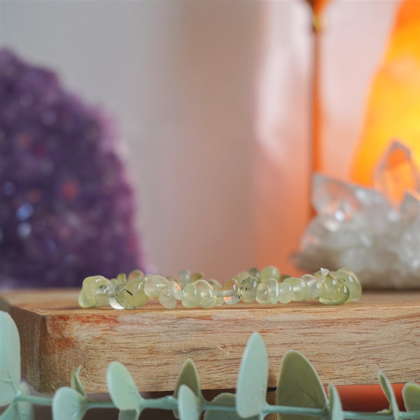 Pulsera Prehnita | Chips | Meditación y visualización