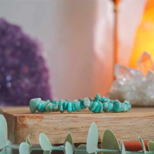 Pulsera Amazonita | Chips | Equilibrio emocional y feminidad