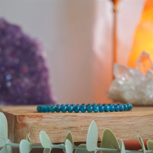 Pulsera Apatito | Bolas 4mm | Extroversión y manifestación
