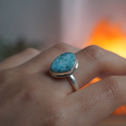 Anillo Larimar | Paz emocional y serenidad