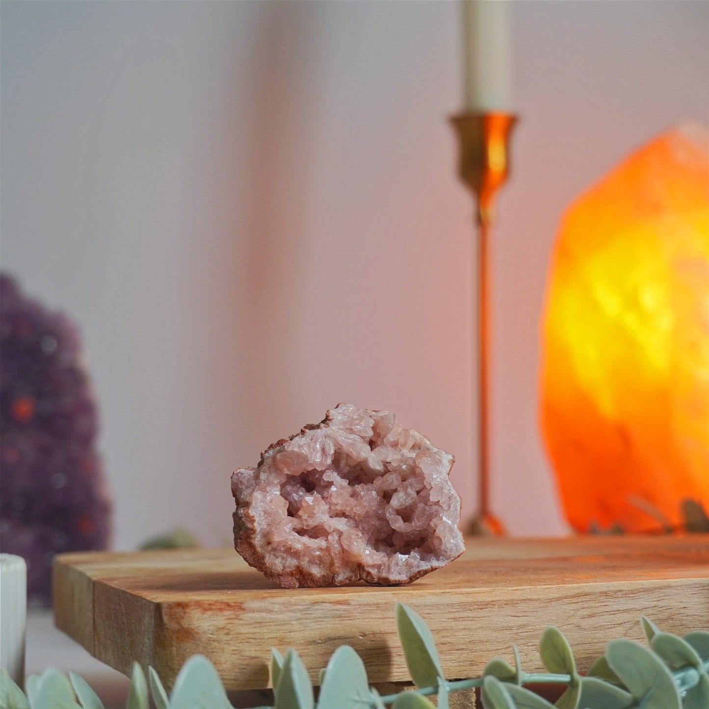 Drusa de Amatista Rosa | Amor propio, calma y equilibrio emocional