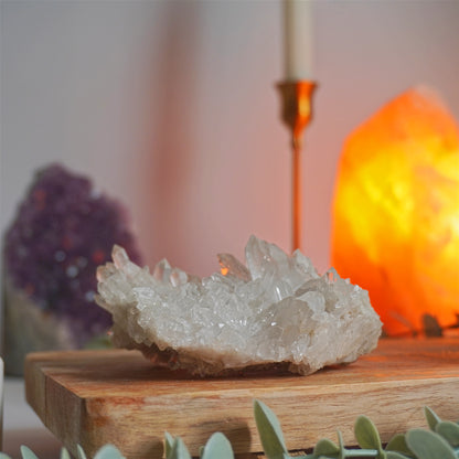 Drusa de Cuarzo Blanco | Limpieza energética y claridad