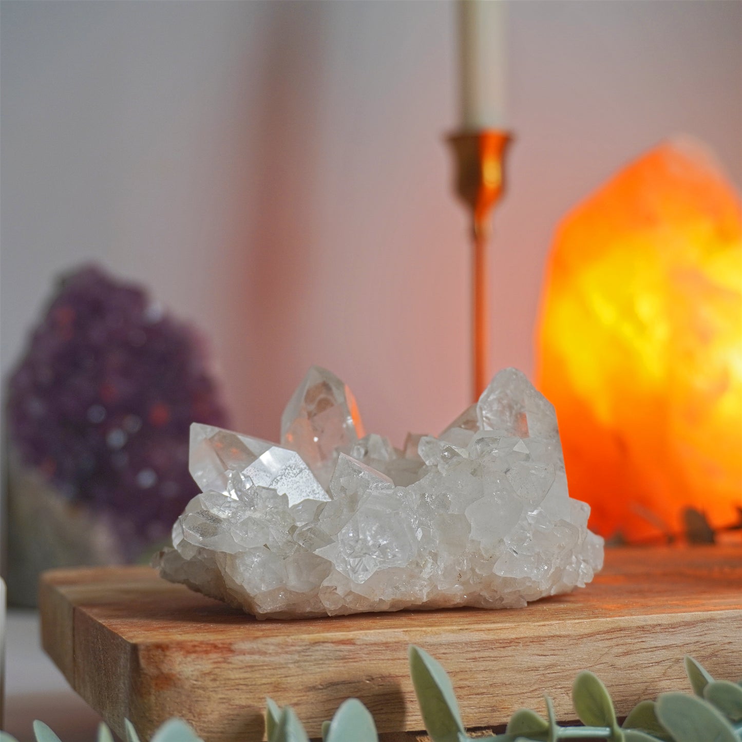 Drusa de Cuarzo Blanco | Limpieza energética y claridad