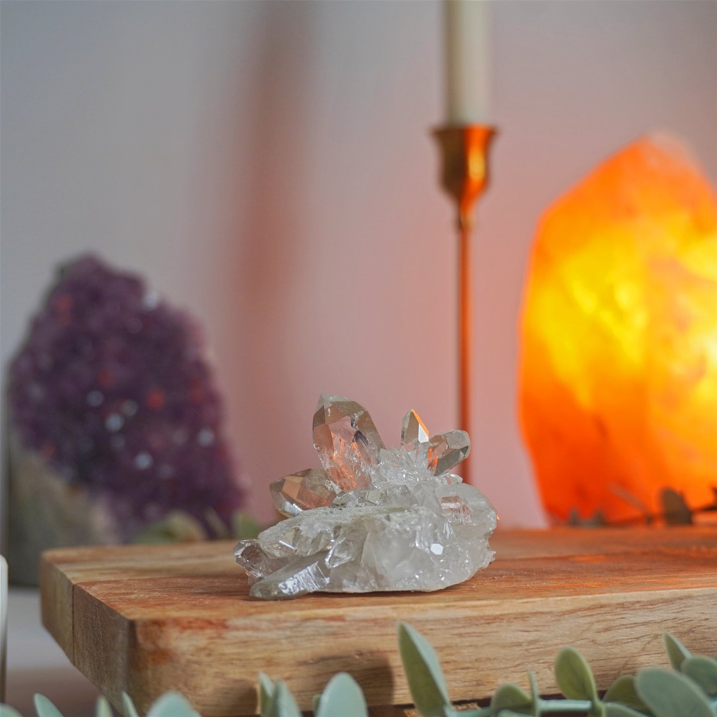 Drusa de Cuarzo Blanco | Limpieza energética y claridad