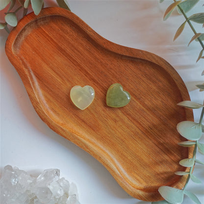 Mini corazón de Jade | Buena suerte y prosperidad