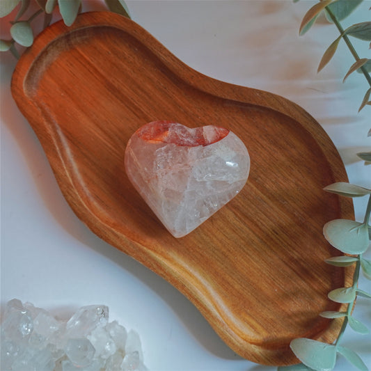 Corazón de Cuarzo Hematoide | Enraizamiento, fuerza y equilibrio