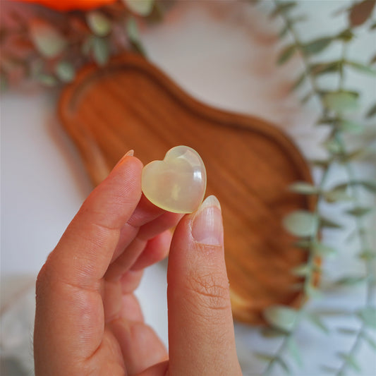 Mini corazón de Jade | Buena suerte y prosperidad