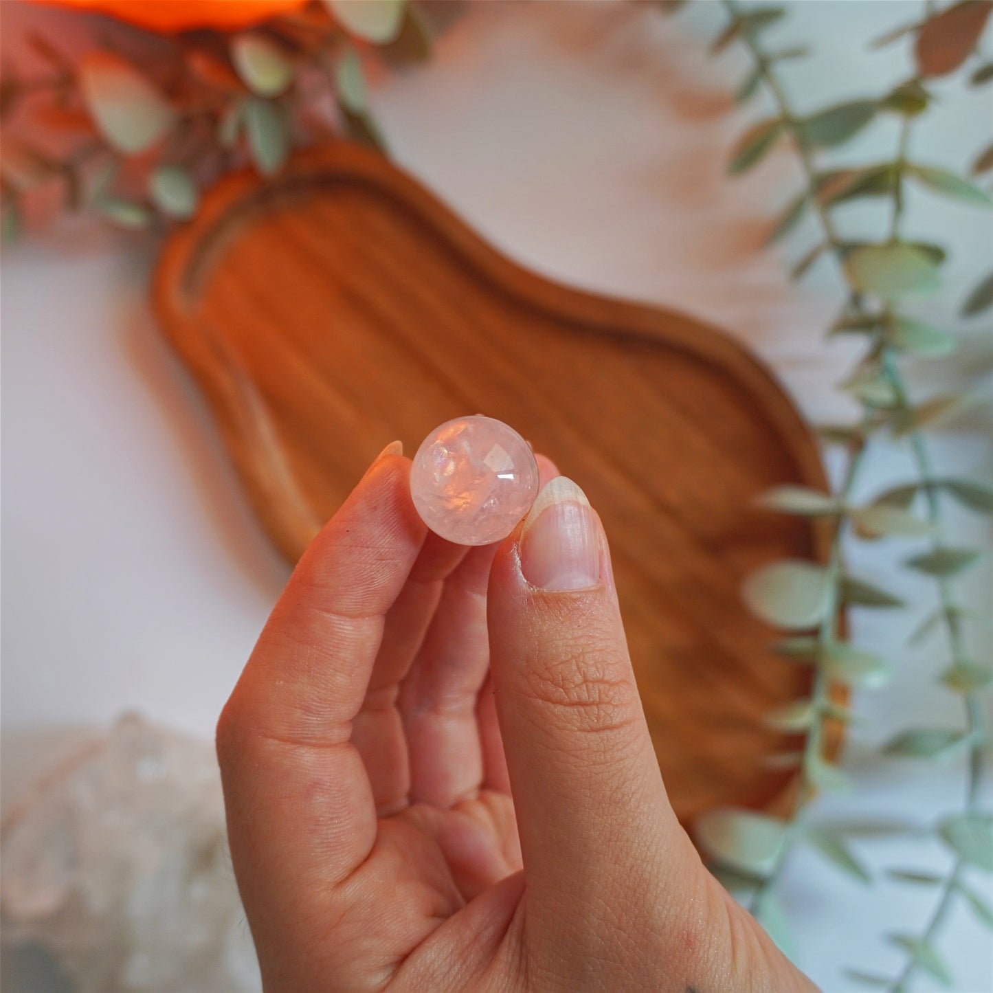 Esfera de Cuarzo Rosa | Amor propio y autoestima