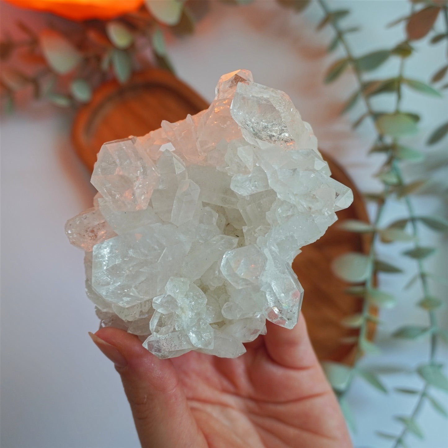 Drusa de Cuarzo Blanco | Limpieza energética y claridad
