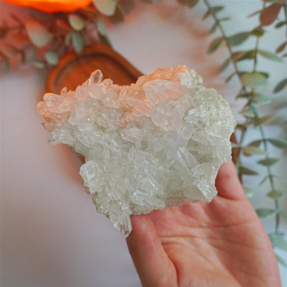 Drusa de Cuarzo Blanco | Limpieza energética y claridad