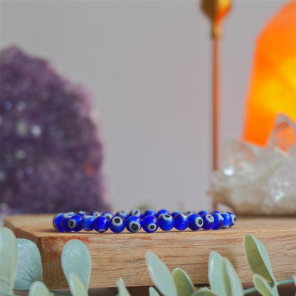 Pulsera Ojo Turco | Bolas 6mm | Amuleto de protección contra el mal de ojo