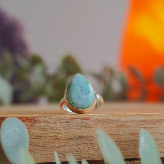 Anillo Larimar | Paz emocional y serenidad