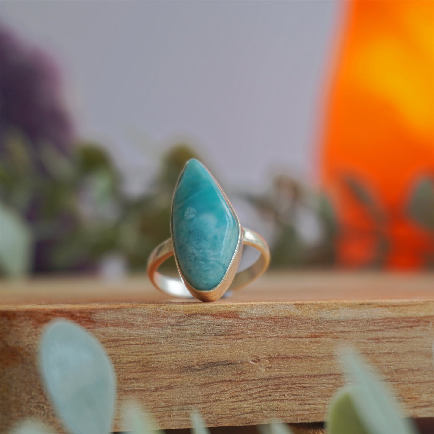 Anillo Larimar | Paz emocional y serenidad