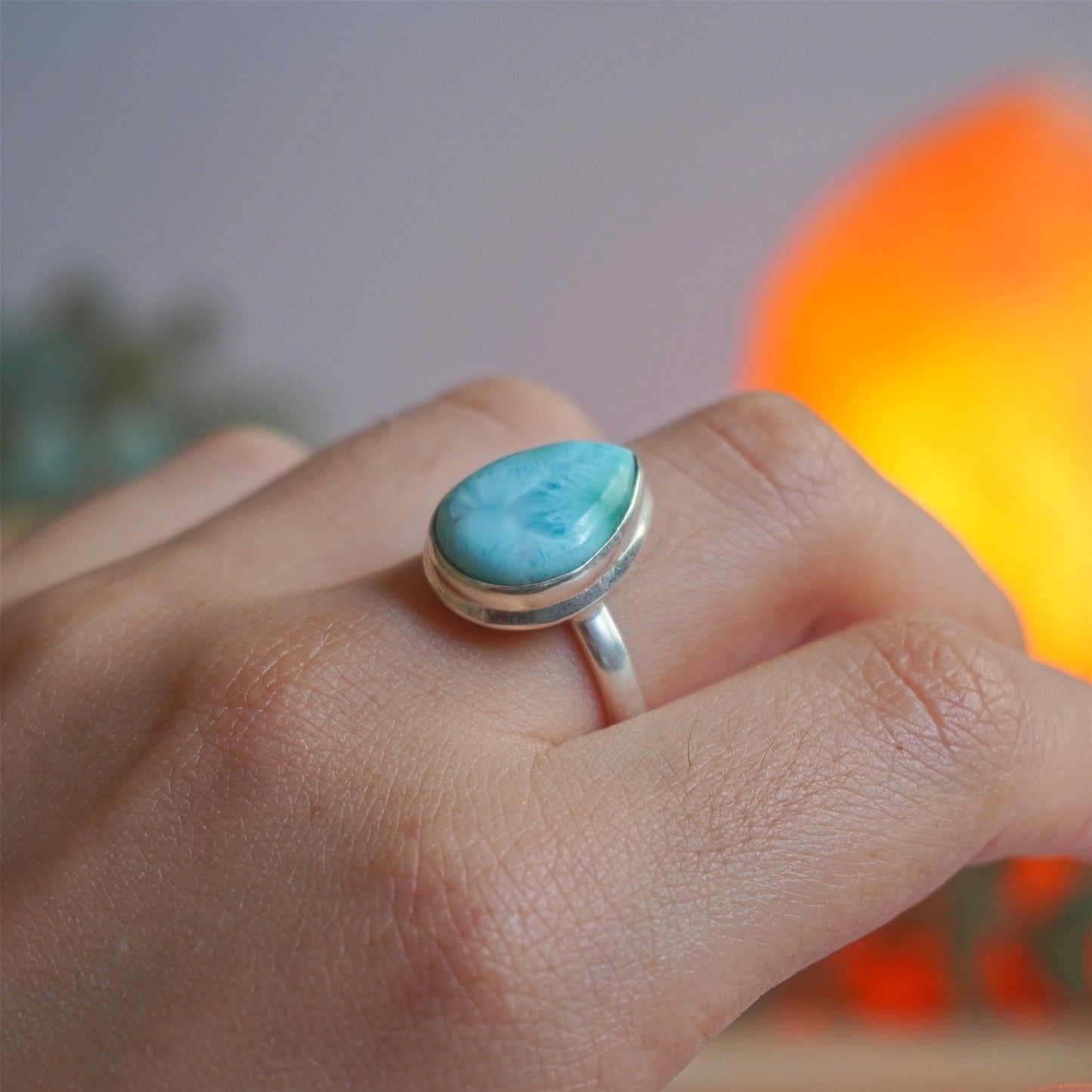 Anillo Larimar | Paz emocional y serenidad
