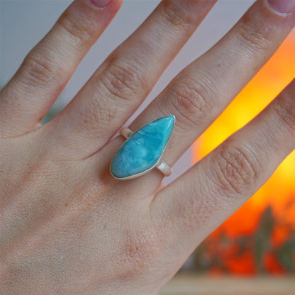 Anillo Larimar | Paz emocional y serenidad