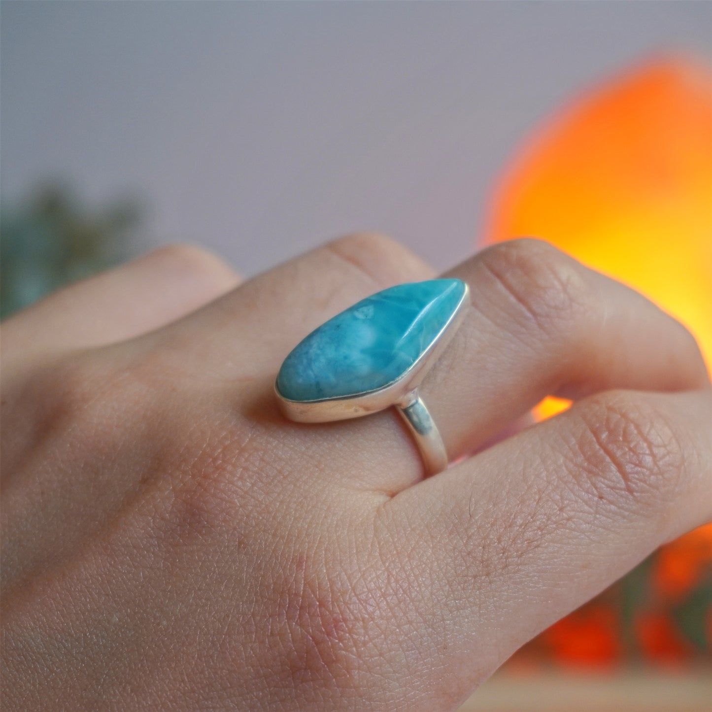 Anillo Larimar | Paz emocional y serenidad