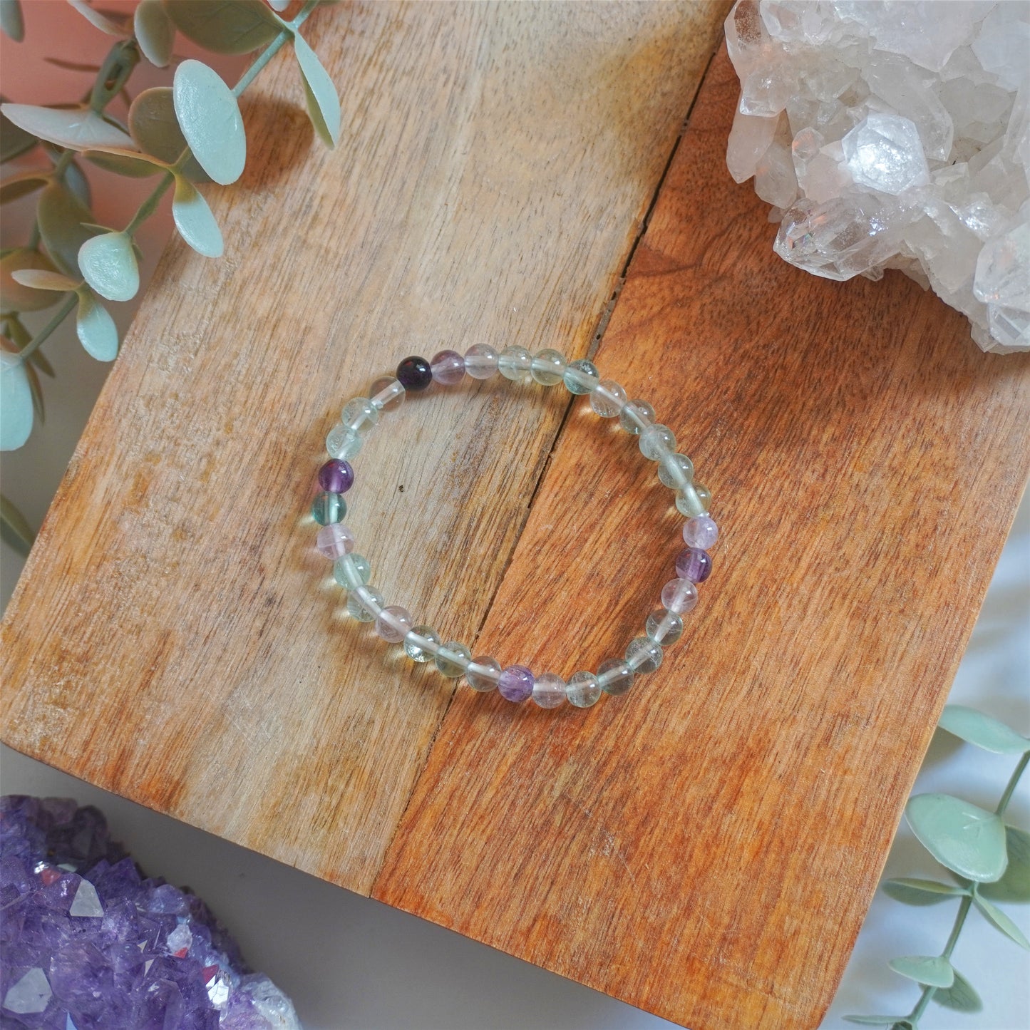 Pulsera Fluorita | Bolas 6mm | Enfoque mental y despertar espiritual
