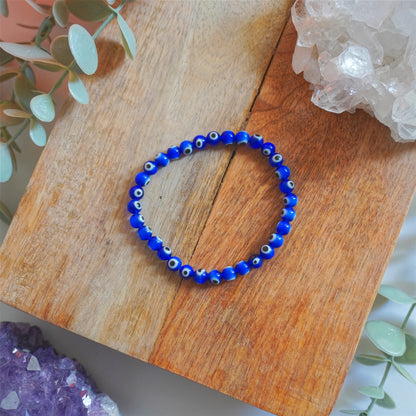 Pulsera Ojo Turco | Bolas 6mm | Amuleto de protección contra el mal de ojo